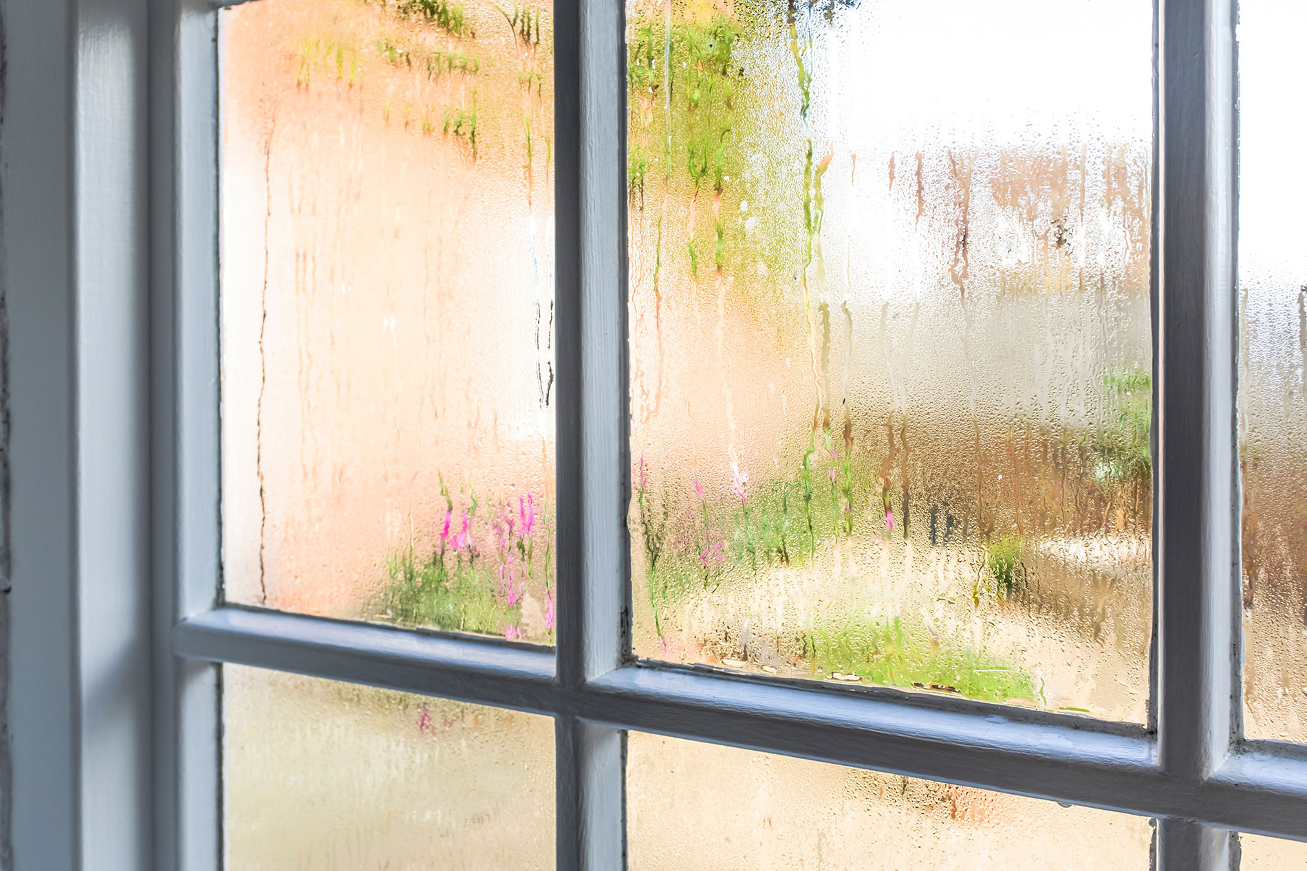 Old window with air leaks