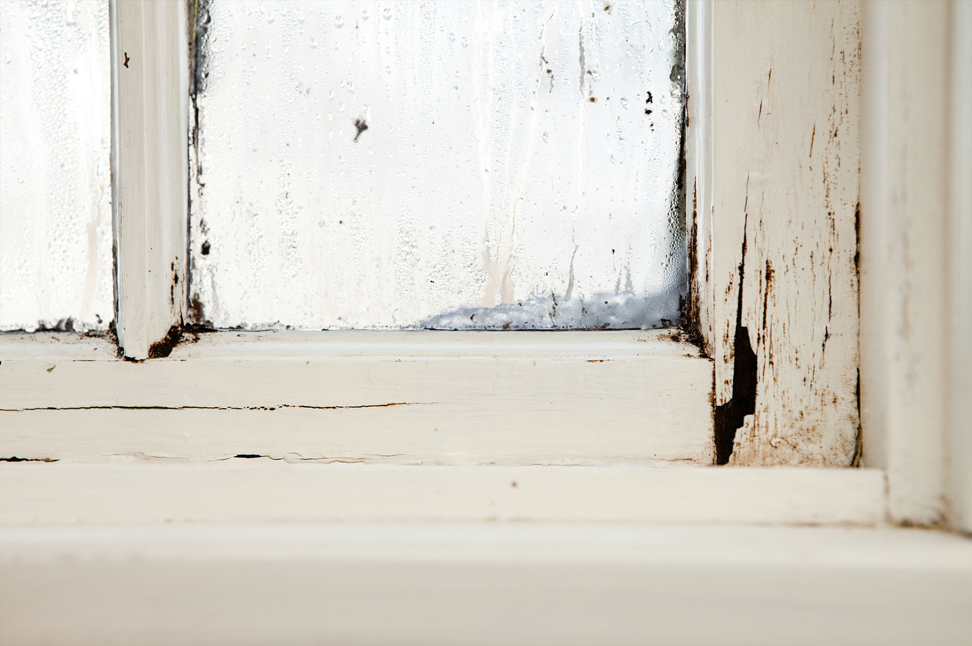 Old leaking window